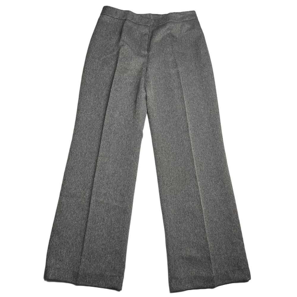 Evan Picone Womens 8P Petite Charcoal Gray Straight Leg Dress Pants NW